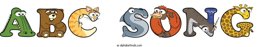 Abc Song animal word art spelling Abc Song with Alphabetimals - cartoon alphabet animals