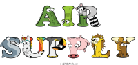 air-supply animal word art