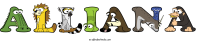 alliana animal word art