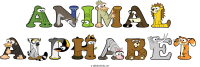 animal-alphabet animal word art