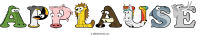 applause animal word art