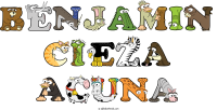 benjamin-cieza-acuna animal word art