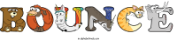 bounce animal word art
