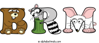 brm animal word art