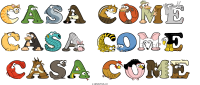 casa-come--casa-come--casa-come animal word art