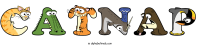 catnap animal word art