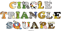 circle-triangle-square animal word art