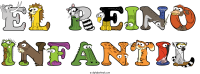 el-reino-infantil animal word art