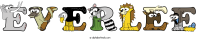 everlee animal word art