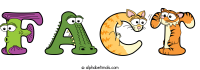 fact animal word art