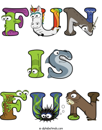 fun-is-fun animal word art