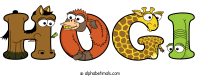 hogi animal word art