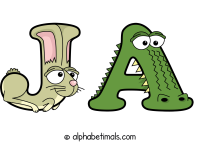 ja animal word art