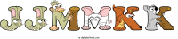 jjmmkk animal word art