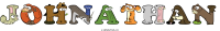 johnathan animal word art