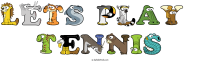 lets-play--tennis animal word art