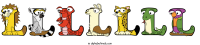 lllllll animal word art