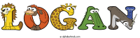 logan animal word art