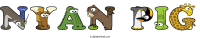 nyan-pig animal word art