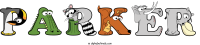 parker animal word art