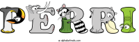 perri animal word art