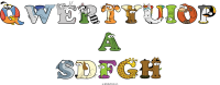 qwertyuiop-a-sdfgh animal word art