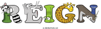 reign animal word art
