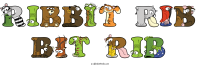 ribbit-rib-bit-rib animal word art