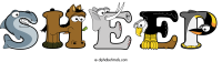 sheep animal word art