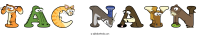 tac-nayn animal word art