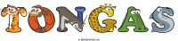 tongas animal word art