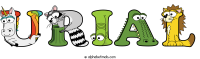 urial animal word art