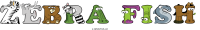 zebra-fish spelled using animal alphabet letters