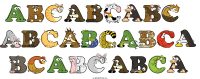 abcabcabc--abcabcabca-bcabcabca animal word art