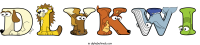 dlykwi animal word art
