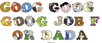 goog-goog--goog-job-f-or-dada animal word art