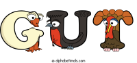 gut animal word art