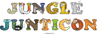 jungle--junticon animal word art
