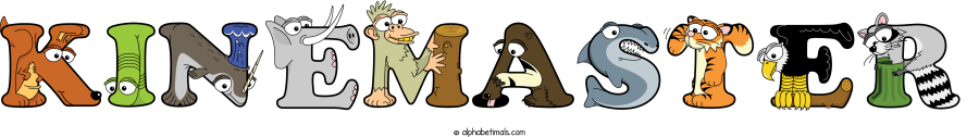 Kinemaster animal word art spelling Kinemaster with Alphabetimals - cartoon alphabet animals