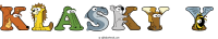 klasky-y animal word art