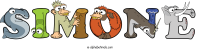 simone animal word art