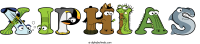 xiphias animal word art