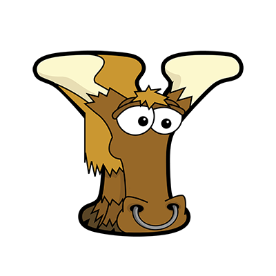 cartoon yak | alphabetimals.com